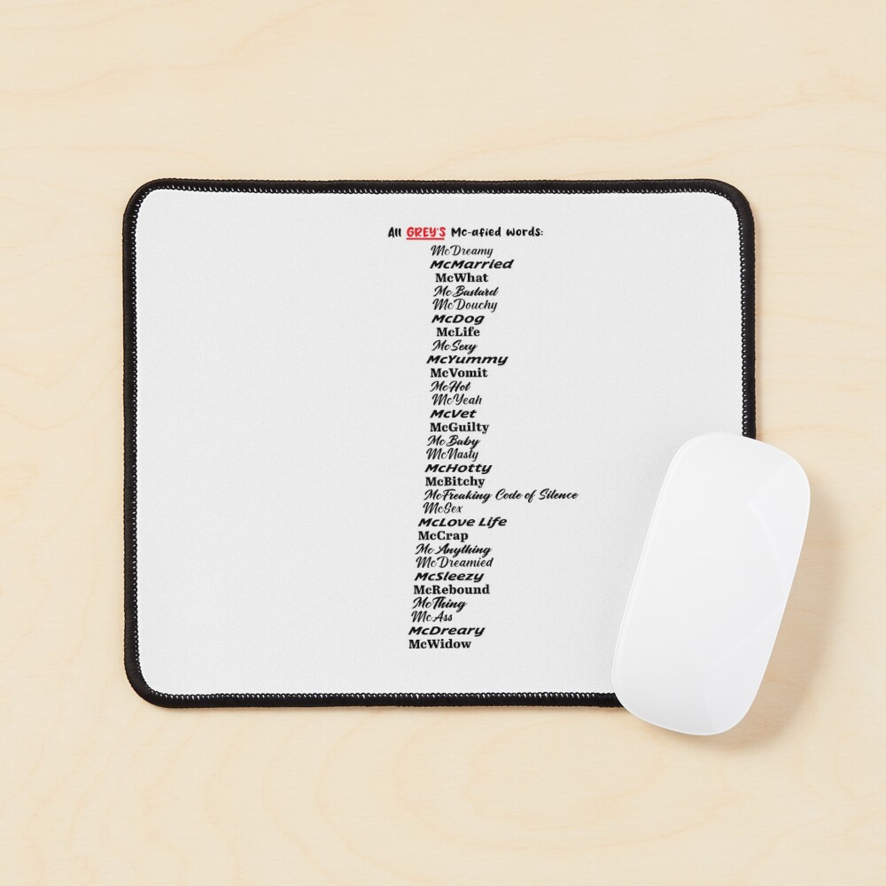 Grey's Anatomy McWords