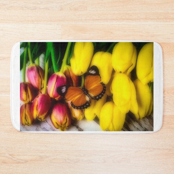 Item preview, Tulips And Orange Butterfly designed and sold by Garry Gay.