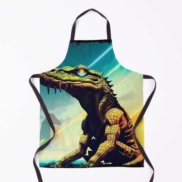 Item preview, Sobek Egyptian Crocodile God Cyberpunk Sticker Design: Merge Ancient Mythology with Futuristic Tech! designed and sold by Mytho Merch.