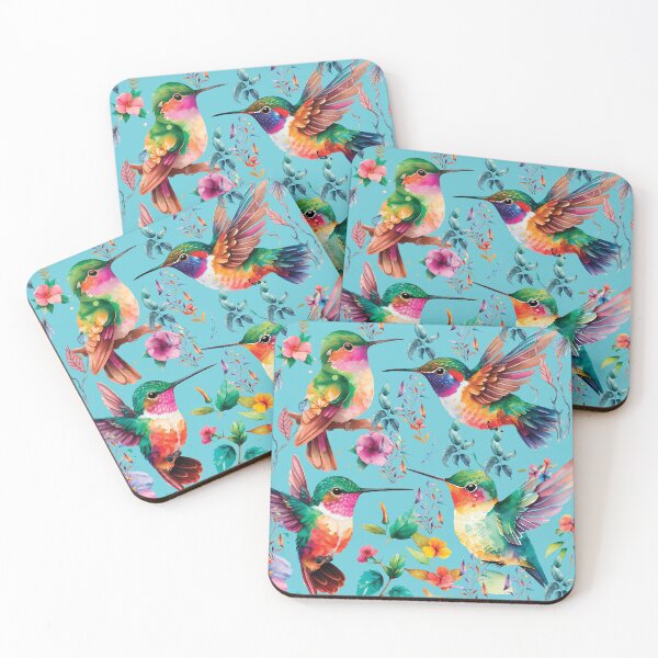 Item preview, HUMMINGBIRD ON AQUA designed and sold by ORIGENcreate.
