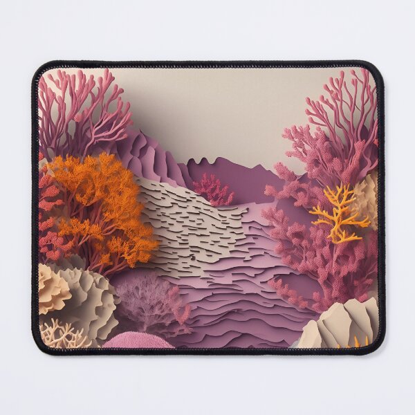 Item preview, Purple Coral Floor in Paper art style designed and sold by FormFinder.