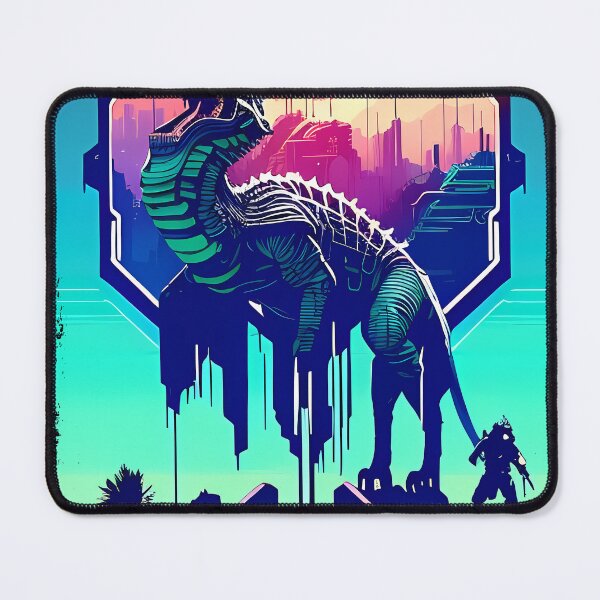 Item preview, Sobek Egyptian Crocodile God Cyberpunk Sticker Design: Merge Ancient Mythology with Futuristic Tech! designed and sold by Mytho Merch.