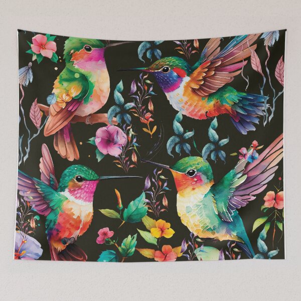 Item preview, HUMMINGBIRD ON BLACK designed and sold by ORIGENcreate.