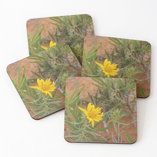 Item preview, Yellow Flower in Desert | Coral Pink Sand Dunes State Park designed and sold by TinyDinoDesigns.