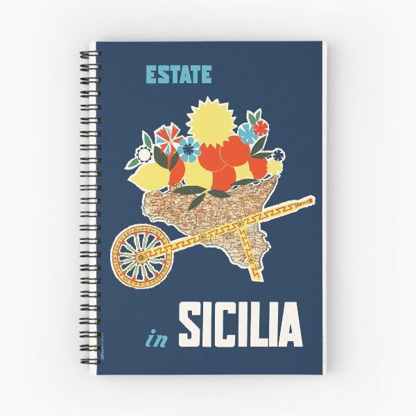 Item preview, Estate in Sicilia, Travel Poster designed and sold by BokeeLee.
