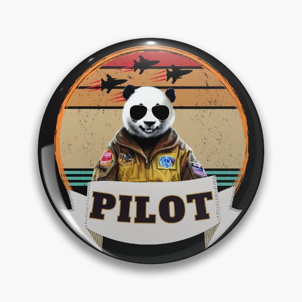 Item preview, a panda as a pilot designed and sold by Animal world designs.