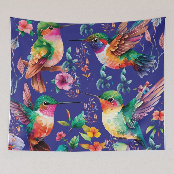 Item preview, HUMMINGBIRD ON BLUE designed and sold by ORIGENcreate.