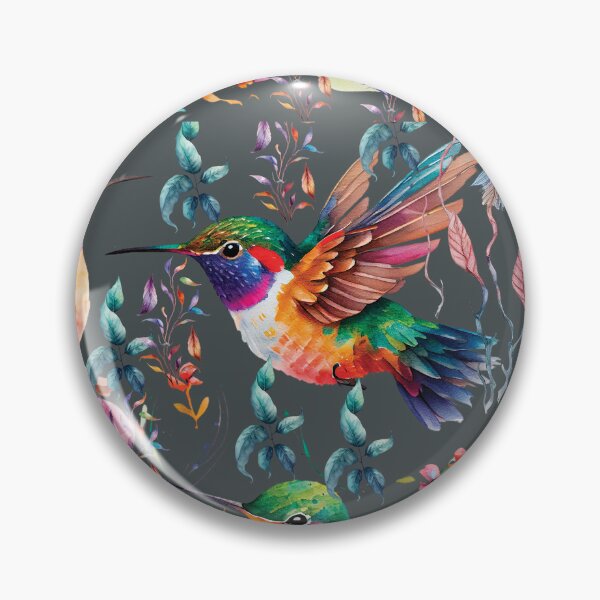 Item preview, HUMMINGBIRD ON DARK GRAY designed and sold by ORIGENcreate.