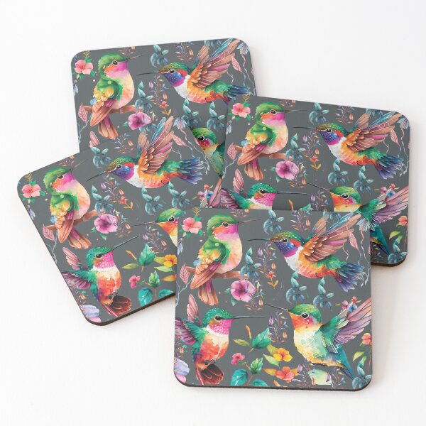 Item preview, HUMMINGBIRD ON DARK GRAY designed and sold by ORIGENcreate.