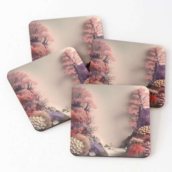 Item preview, Coral Valley in Paper art style designed and sold by FormFinder.