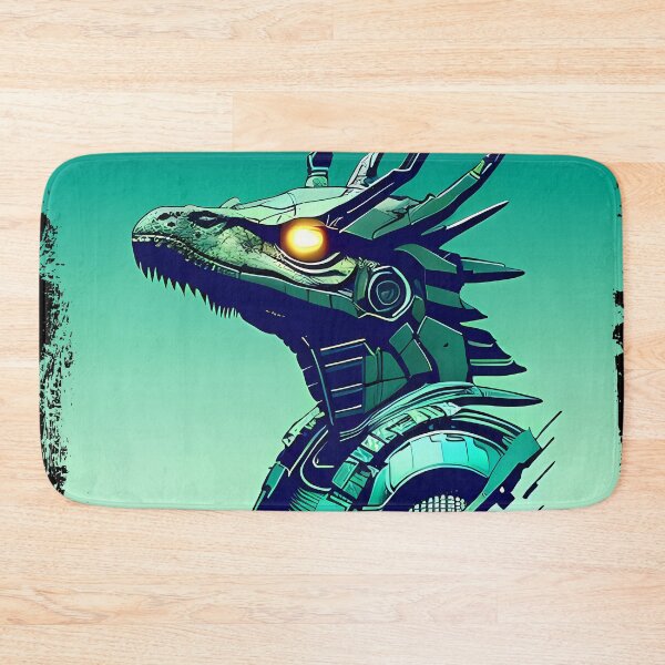 Item preview, Sobek Egyptian Crocodile God Cyberpunk Sticker Design: Merge Ancient Mythology with Futuristic Tech! designed and sold by Mytho Merch.
