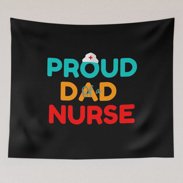 Item preview, Proud Dad of a Nurse Retro, Funny  Vintage Nursing Student Future RN Gifts designed and sold by PrintOfi.
