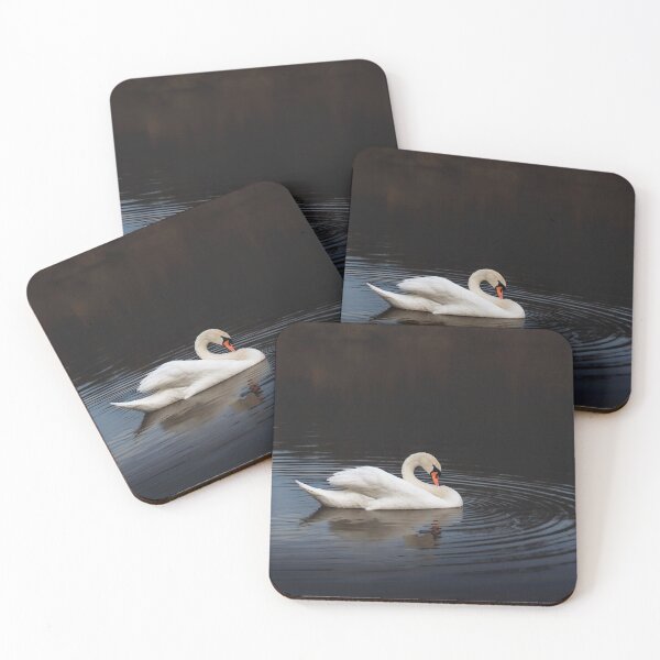 Item preview, White swan in the lake at dusk designed and sold by Dejan Travica.