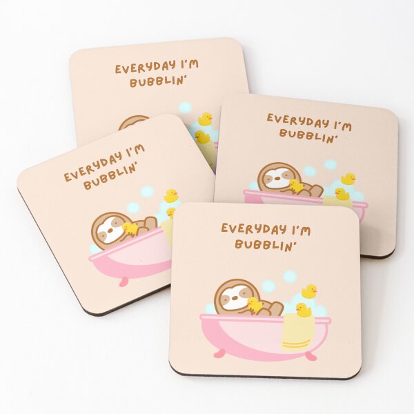 Item preview, Everyday I’m Bubbling Bubble Bath Sloth designed and sold by theslothinme.