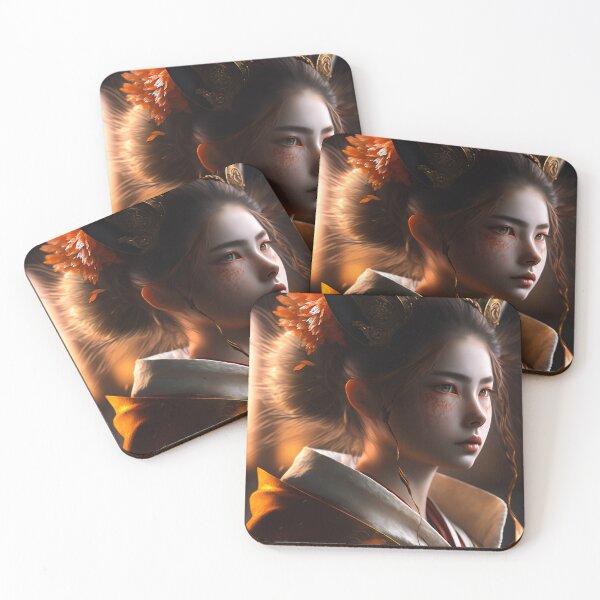 Item preview, Kitsune Godess surreal painting #7 designed and sold by Artistic Pandas.