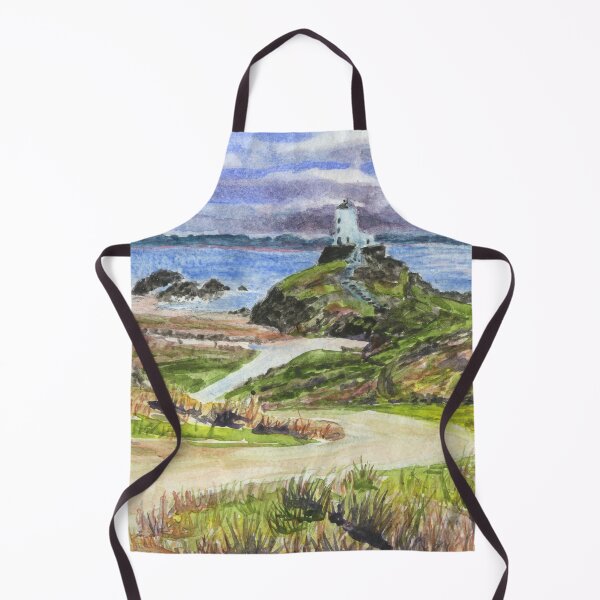 Item preview, The Victorian Cross and Tŵr Mawr Lighthouse at Ynys Llanddwyn, Llanddwyn Island on Anglesey designed and sold by LymphomaLass.