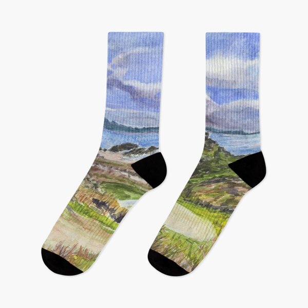 Item preview, The Victorian Cross and Tŵr Mawr Lighthouse at Ynys Llanddwyn, Llanddwyn Island on Anglesey designed and sold by LymphomaLass.