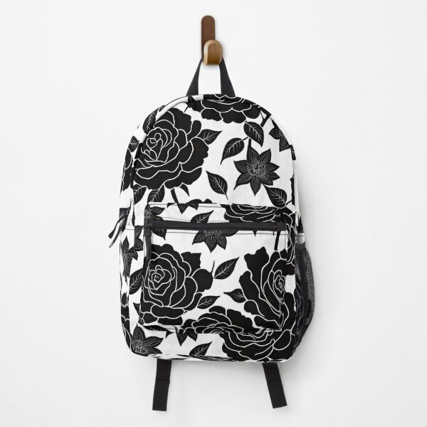Item preview, Black and white rose pattern designed and sold by patterncrow.