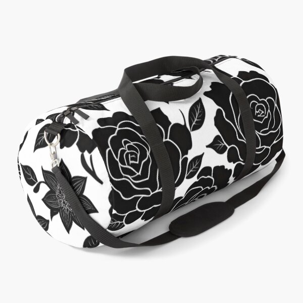 Item preview, Black and white rose pattern designed and sold by patterncrow.
