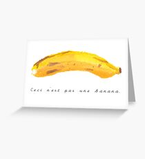 Ceci n'est pas une Banana Greeting Card