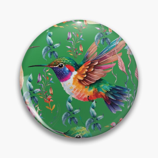 Item preview, HUMMINGBIRDS ON GREEN designed and sold by ORIGENcreate.