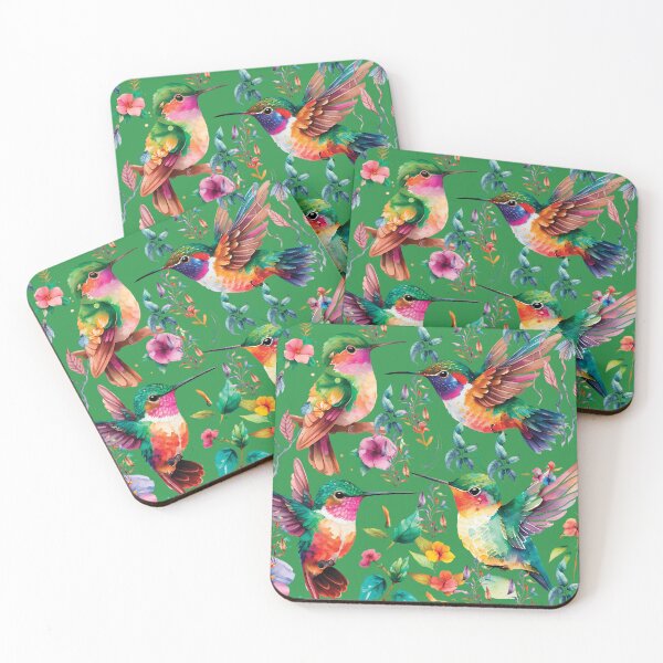 Item preview, HUMMINGBIRDS ON GREEN designed and sold by ORIGENcreate.