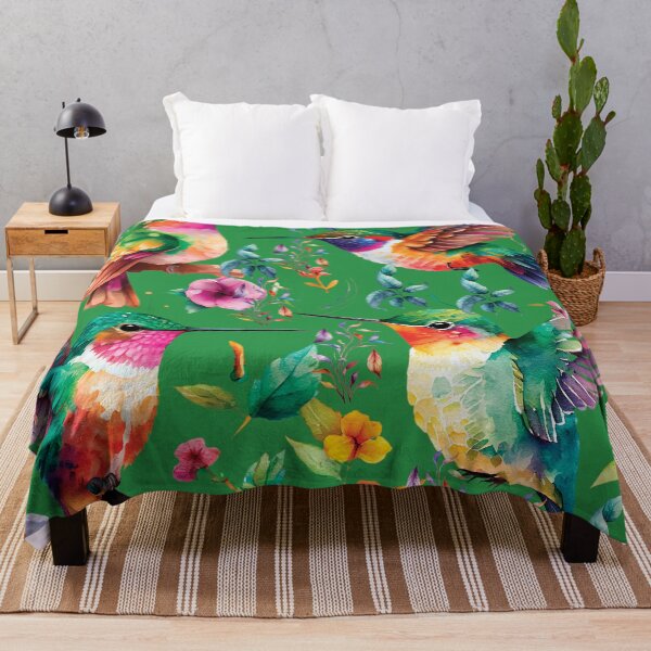 Item preview, HUMMINGBIRDS ON GREEN designed and sold by ORIGENcreate.