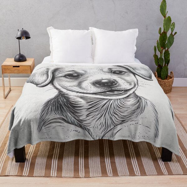 Item preview, Realistic Happy Dog Illustration Drawing designed and sold by unrealartwork.