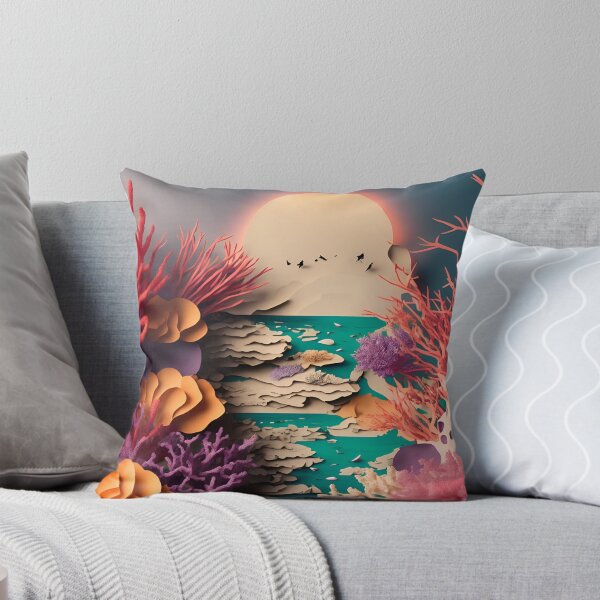 Item preview, Coral Reef Summer in Paper art style designed and sold by FormFinder.