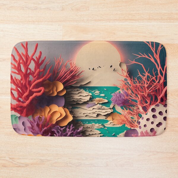 Item preview, Coral Reef Summer in Paper art style designed and sold by FormFinder.