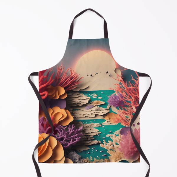 Item preview, Coral Reef Summer in Paper art style designed and sold by FormFinder.