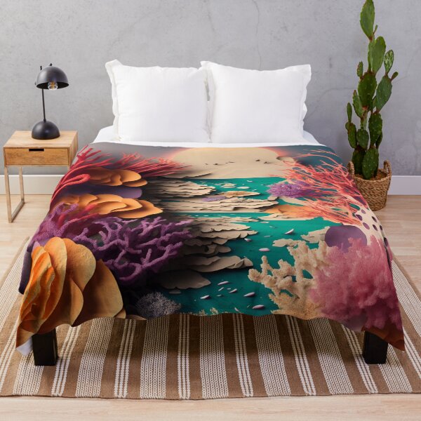 Item preview, Coral Reef Summer in Paper art style designed and sold by FormFinder.
