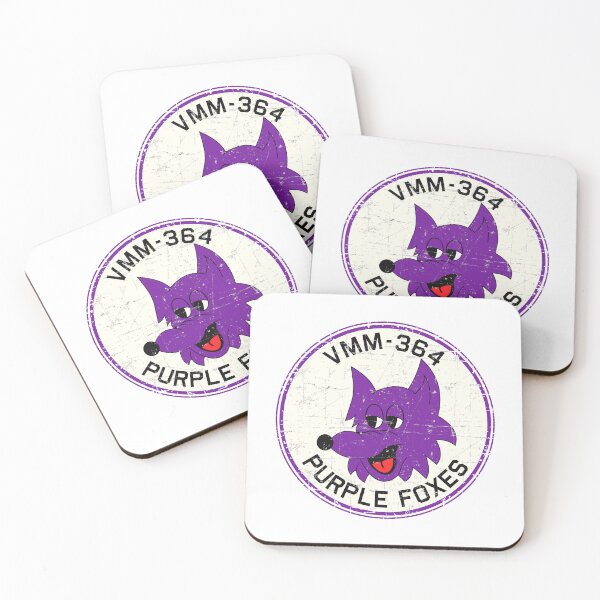Item preview, USMC - VMM-364 Marine Medium Tiltrotor Squadron Purple Foxes - Grunge Style designed and sold by pzd501.