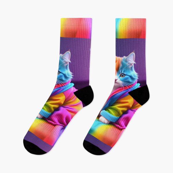Item preview, Rainbow Cat - Modern Digital Art designed and sold by Ai-michiart.