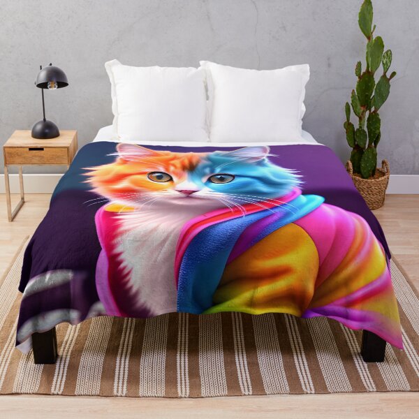 Item preview, Rainbow Cat - Modern Digital Art designed and sold by Ai-michiart.