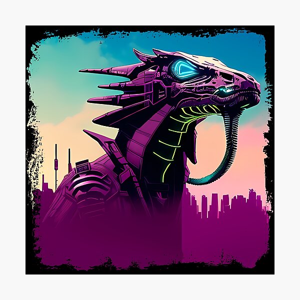 Item preview, Sobek Egyptian Crocodile God Cyberpunk Sticker Design: Merge Ancient Mythology with Futuristic Tech! designed and sold by Mytho Merch.