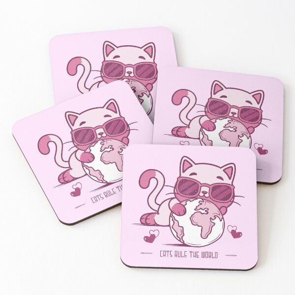 Item preview, Cats rule the world - funny cat quotes designed and sold by VichallanStudio.