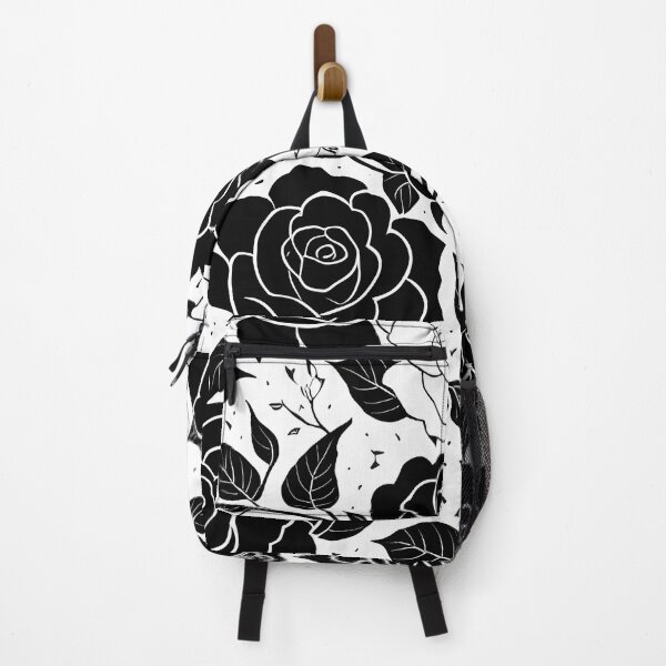 Item preview, Black and white rose pattern,drawing,vintage designed and sold by patterncrow.