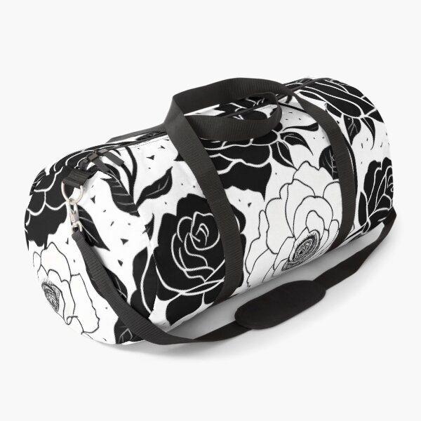 Item preview, Black and white rose pattern,drawing,vintage designed and sold by patterncrow.