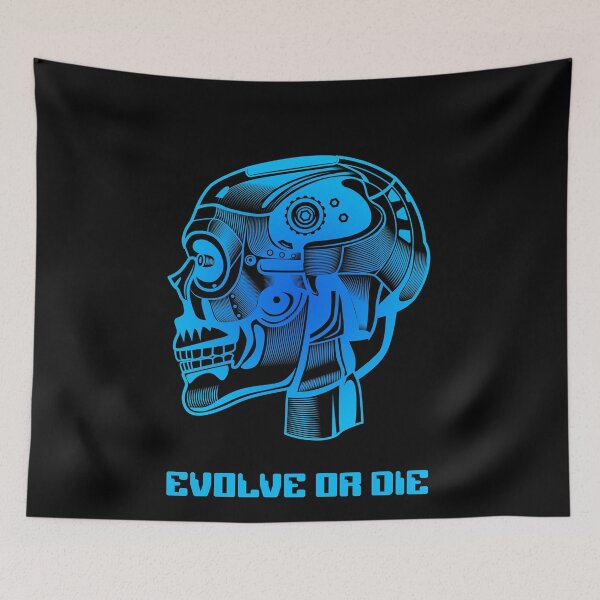 Item preview, Funny Evolve or Die Robot designed and sold by OliviaGbyKyro.