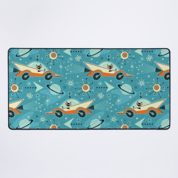 Item preview, Retro Rocket Racing Space Cats ©studioxtine designed and sold by studioxtine.