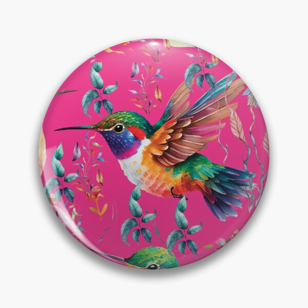 Item preview, HUMMINGBIRD ON DARK PINK designed and sold by ORIGENcreate.