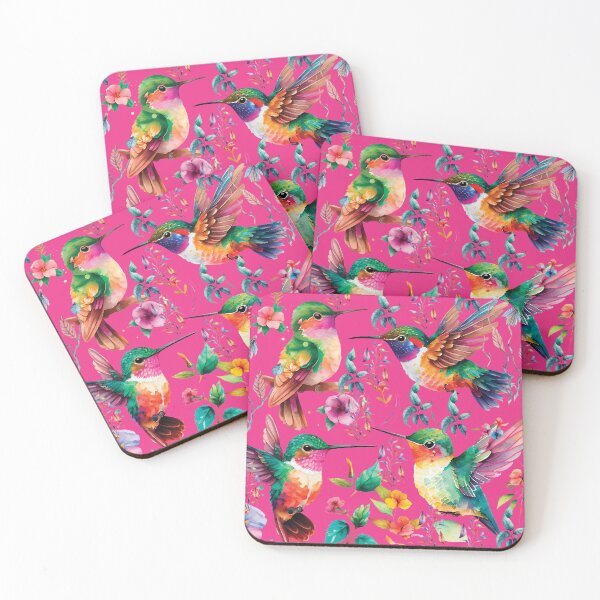 Item preview, HUMMINGBIRD ON DARK PINK designed and sold by ORIGENcreate.