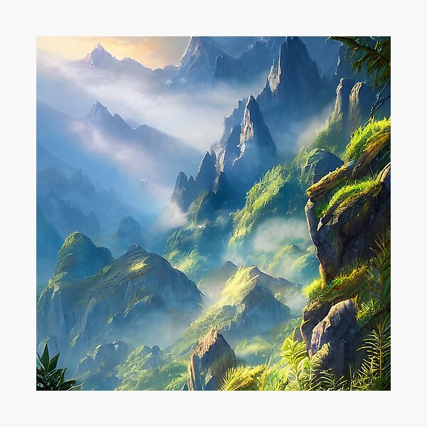 Item preview, a sunny mountain designed and sold by bbooa.