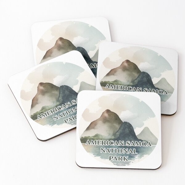 Item preview, American Samoa National Park Boho Watercolor Circle designed and sold by PikoApparel.