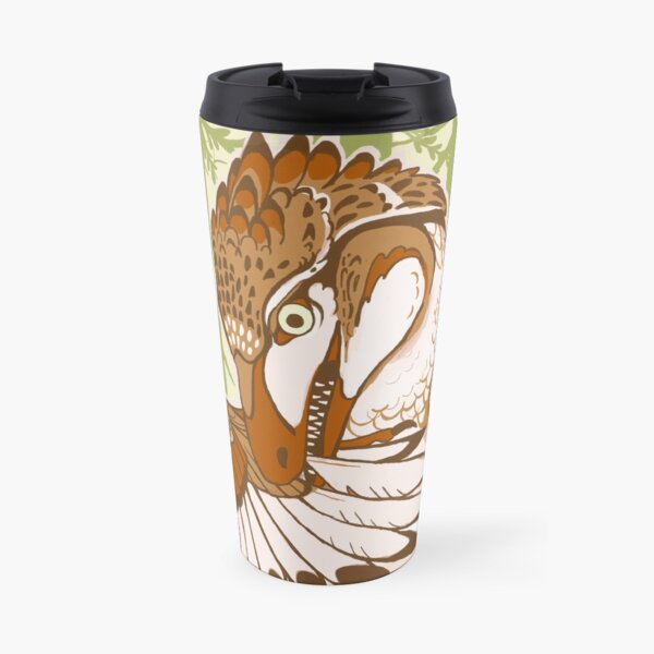 Preening Dromaeosaur Travel Mug