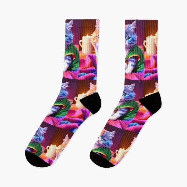Item preview, Rainbow Cat - Modern Digital Art designed and sold by Ai-michiart.
