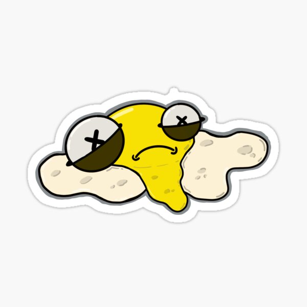 Distressed cartoon face Sticker for Sale by feras hassan