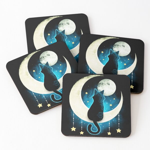 Item preview, Black Cat Moon designed and sold by VallinArt.