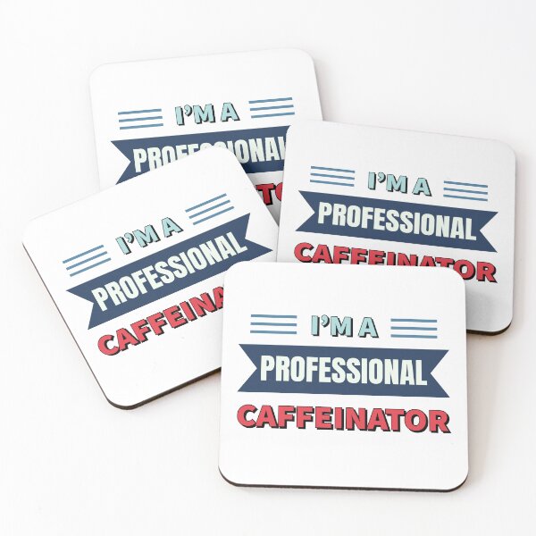 Item preview, "Professional Caffeinator" Design | Funny Coffee Lover's Apparel designed and sold by SimpliText.
